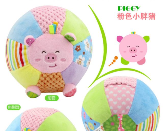 [Mã LIFE0503TOYS giảm 10% đơn 0Đ] Bóng Vải Mềm Lục Lạc Luyện Vận Động Đồ Chơi An Toàn Cho Bé B10