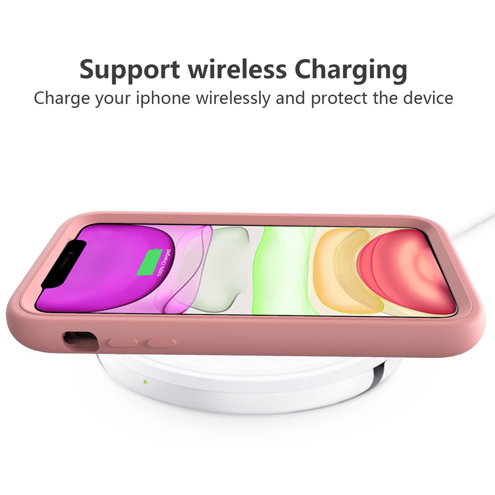 Ốp Điện Thoại Silicone Chống Sốc 2 Trong 1 Cho iPhone 14 13 12 11 Pro Max XS XR X 8 7 Plus + SE 2020