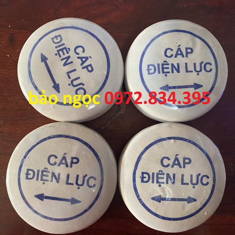 Mốc sứ cảnh báo cáp điện ngầm