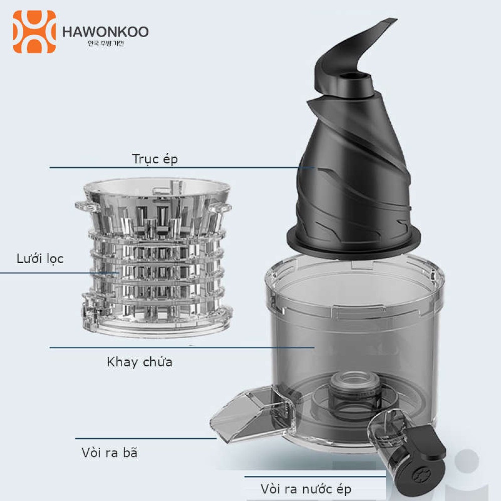 [Hawonkoo SJH-001] Máy ép chậm Hawonkoo Hàn Quốc SJH-001-PK / SJH-001-YL
