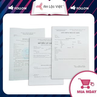 Mẫu đơn xin việc - khám sức khỏe - sơ yếu lý lịch