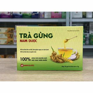 Trà gừng Nam Dược hộp 20 gói × 3g