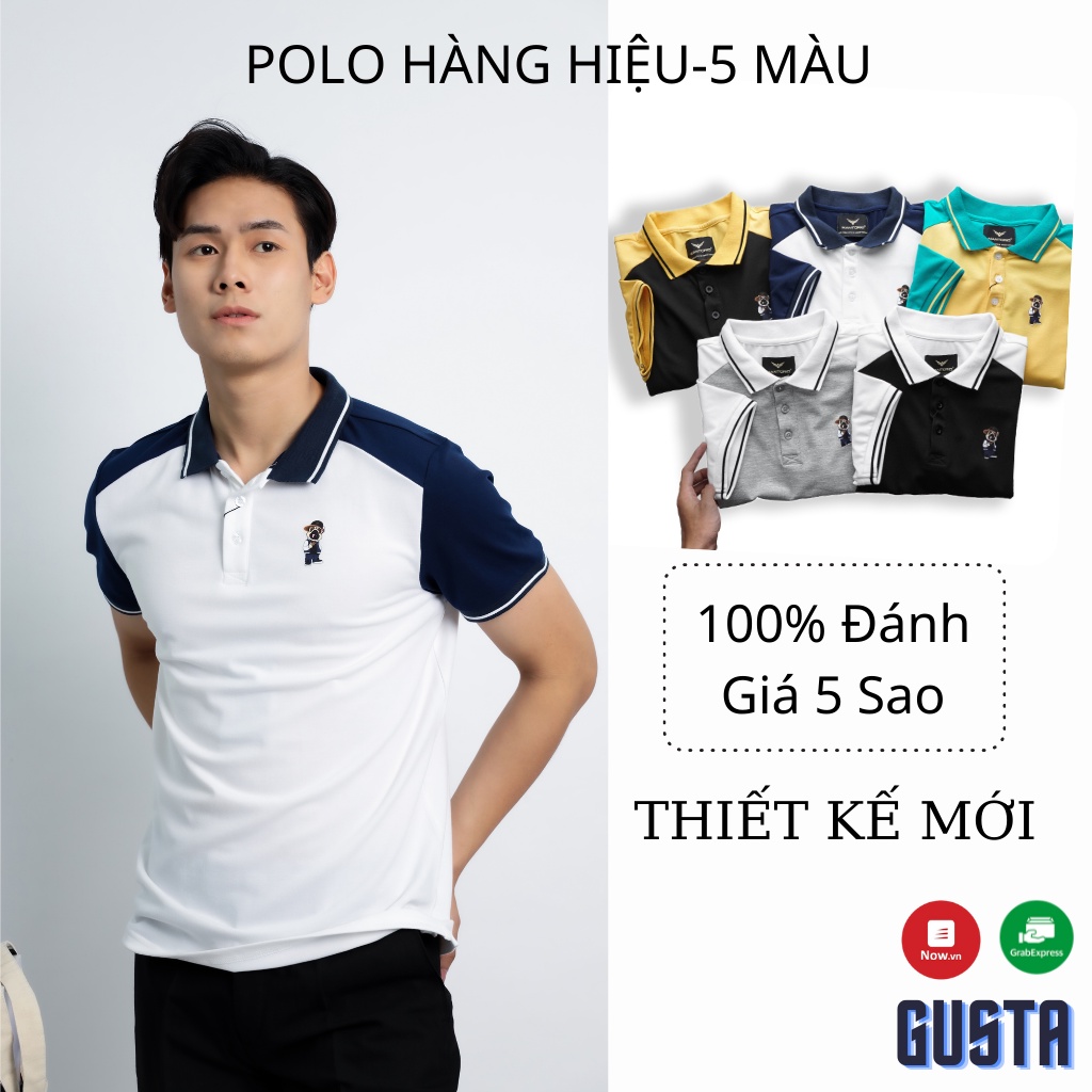 Áo Thun Polo Nam Bo Viền,Áo Phông Polo Nam Chính Hãng Hàng Cao Cấp Mặc Vải Thoáng Mát - PLMT01-GUSTA