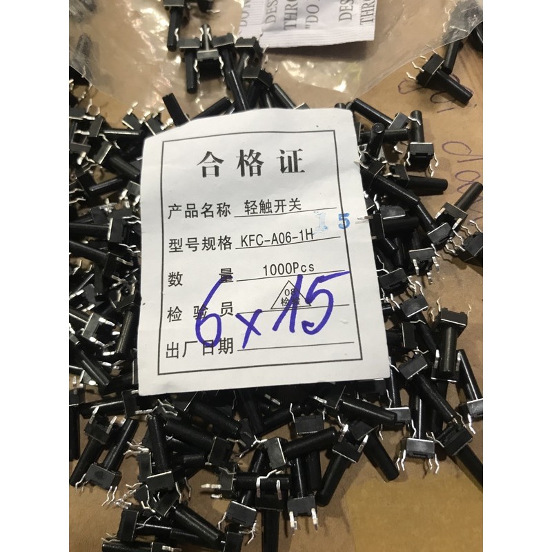 50 Công Tắc Chíp  4.  chân   6x6x15