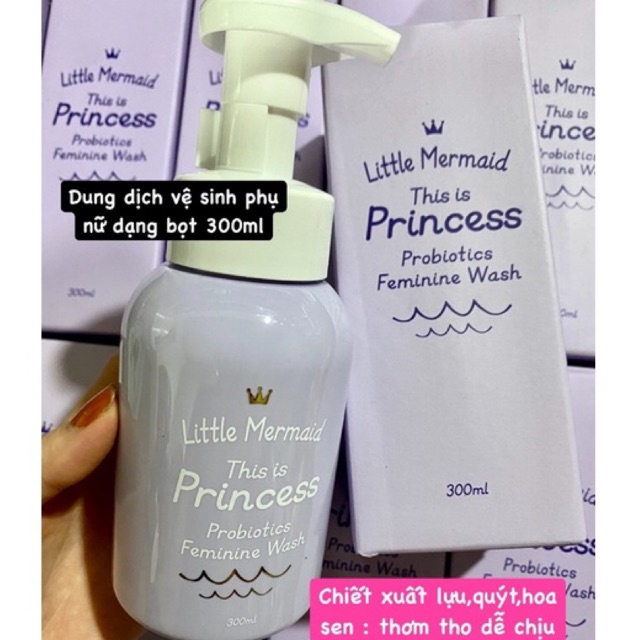 Dung dịch vệ sinh phụ nữ dạng bọt mịn Beauty Recipe Little Mermaid Probiotics Feminine Wash 300ml