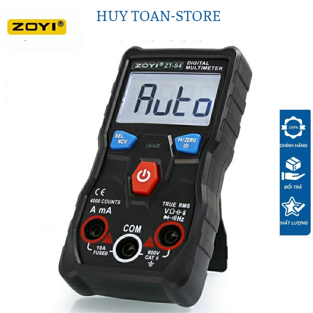 Đồng hồ vạn năng điện tử ZOYI ZT-S4 đồng hồ đa năng kỹ thuật số màn hình LCD