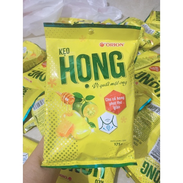 Kẹo ngậm họng Orion Vị Quất Mật ong gói 175g