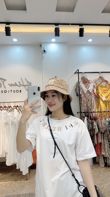 Áo phông Free size nhiều mẫu, chất cotton,form giấu quần,hàng Quảng Châu, ảnh shop tự chụp
