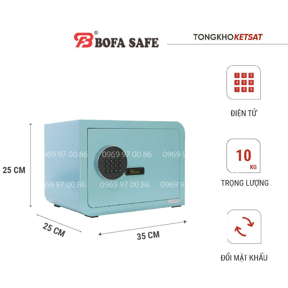 Két Sắt Điện Tử Cỡ Nhỏ Hàng Nhập Khẩu BOFA Phù Hợp Để Trong Tủ (Miễn Phí Giao Hàng)