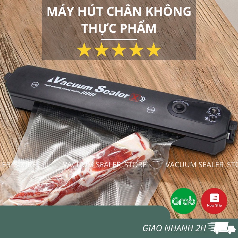 Máy Hút Chân Không Vacuum Sealer Máy Hút Chân Không Thực Phẩm Cao Cấp Máy Hàn Miệng Túi Bảo Quản Thực Phẩm Tươi Lâu