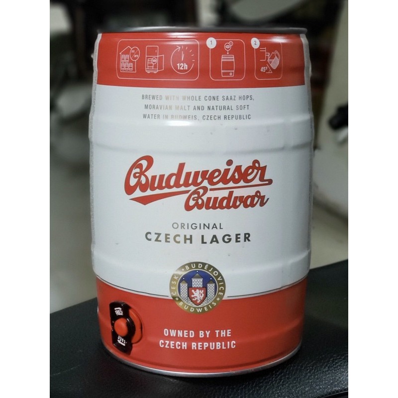 Bia Bom Budweiser Budvar 5 lít(mẫu mới 2021) tại Hà Nội