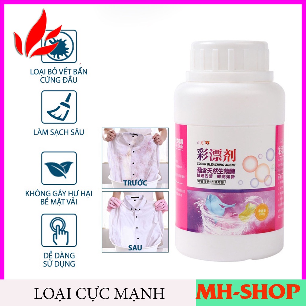Thuốc Tẩy Trắng Quần Áo - Tẩy Trắng Quần Áo - Gói Bột Giặt Xóa Mốc Ố Vàng, Javen Làm Sạch Vải