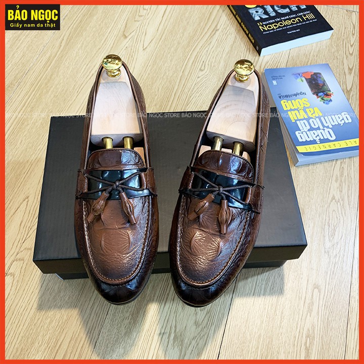 Giày Lười Nam,[ HÀNG CAO CẤP ĐẾ KHÂU ] - Giày Da Nam🔥Bảo Hành Da 12 tháng - Hỗ trợ đổi size - Mã | BigBuy360 - bigbuy360.vn