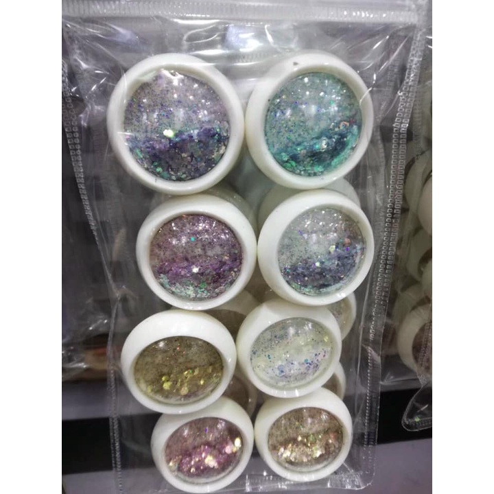 Set nhũ vảy cá 3D lấp lánh  làm móng