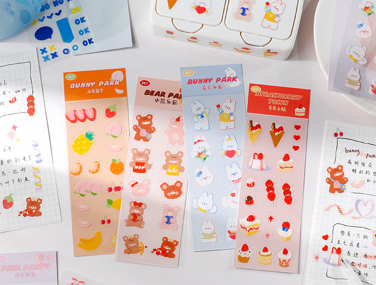 Tờ miếng dán trang trí kiểu dáng hoạt hình đáng yêu