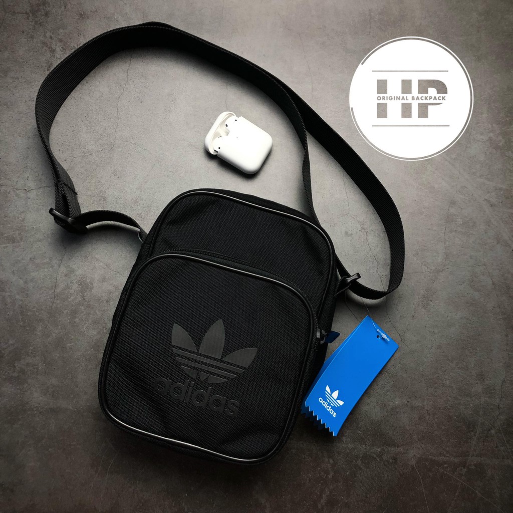 [ ẢNH THẬT ] Túi Đeo Chéo 3 Lá Nam/Nữ Originals Mini Vintage vải ( đen chữ đen) - ST1838 | BigBuy360 - bigbuy360.vn