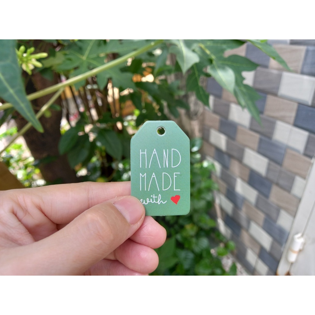 100 cái - Tag giấy dùng kèm vào hộp quà tặng,hộp bánh trung thu handmade mùa lễ tết