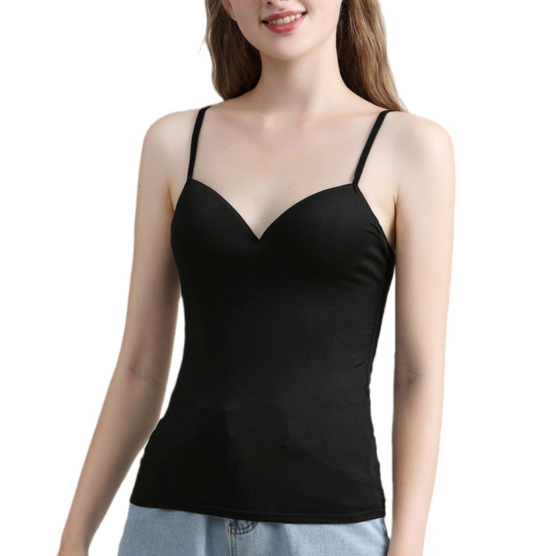 Brroa Áo Tank Top Hai Dây Có Đệm Ngực Gợi Cảm Cho Nữ