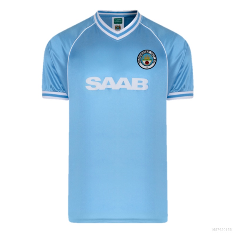 Áo Thun Bóng Đá Ngắn Tay Phong Cách Retro Manchester City HQ1 1982 QH1
