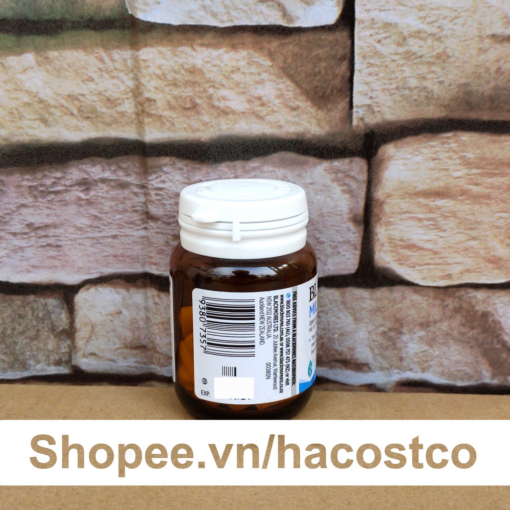 Viên Uống Blackmor Milk Thistle Hộp 42 Viên hỗ trợ chức năng gan Úc