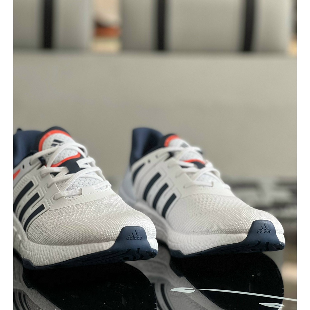 Giày Thể Thao Nam nữ Boost EQT Plus - Trắng Xanh Navy êm chân đi lại hằng ngày, giày chạy bộ Boost xịn