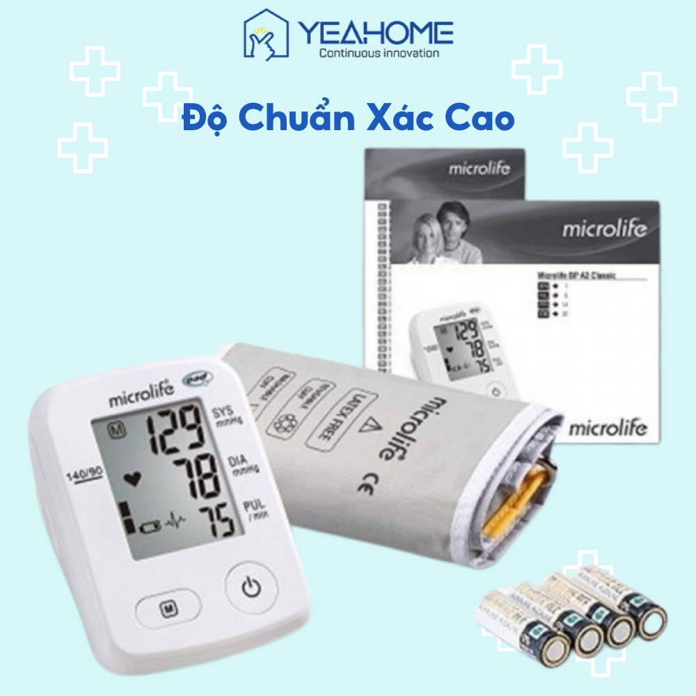 Máy Đo Huyết Áp Bắp Tay Chính Hãng Microlife BP A2 Classic Bảo Hành 5 Năm - YeahomeCare Saigon