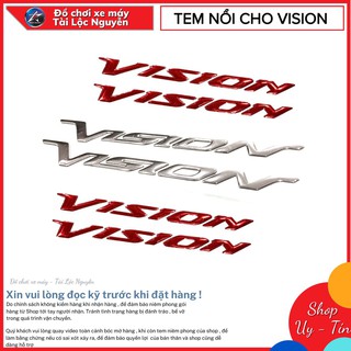 Tem chữ nổi cho honda vision các đời