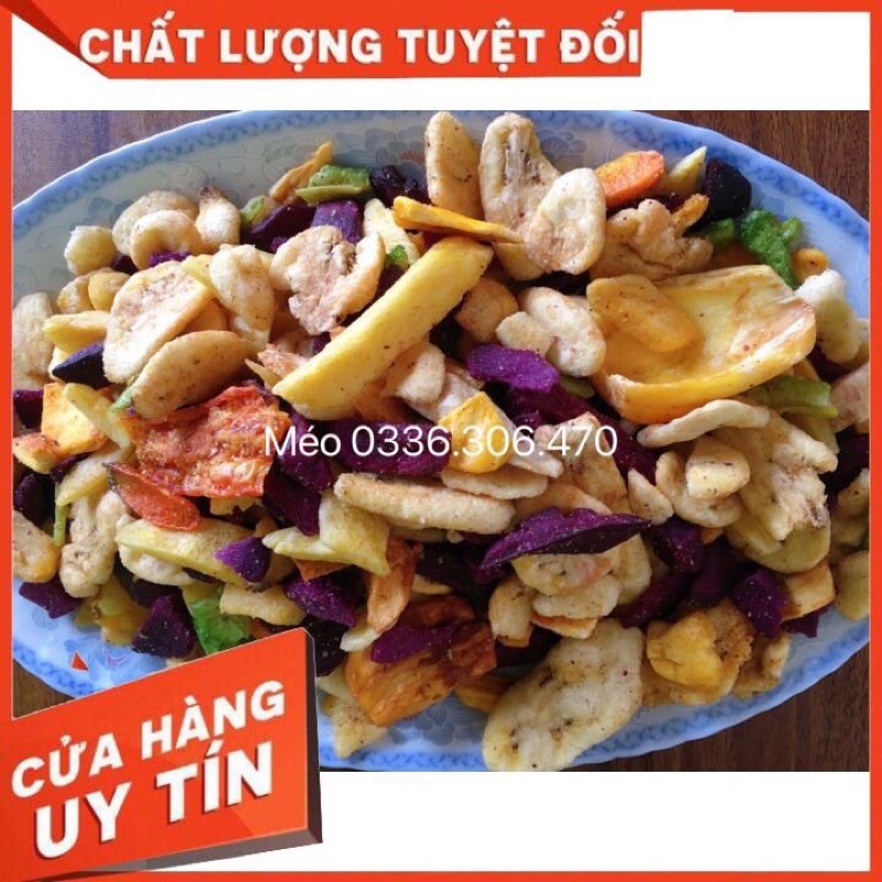 [Mã GROSALE giảm 10% đơn 150K] 1kg Thập cẩm sấy vụn (Hoa quả sấy vụn) HÀNG A XUẤT KHẨU ngon, giòn, ngọt tự nhiên