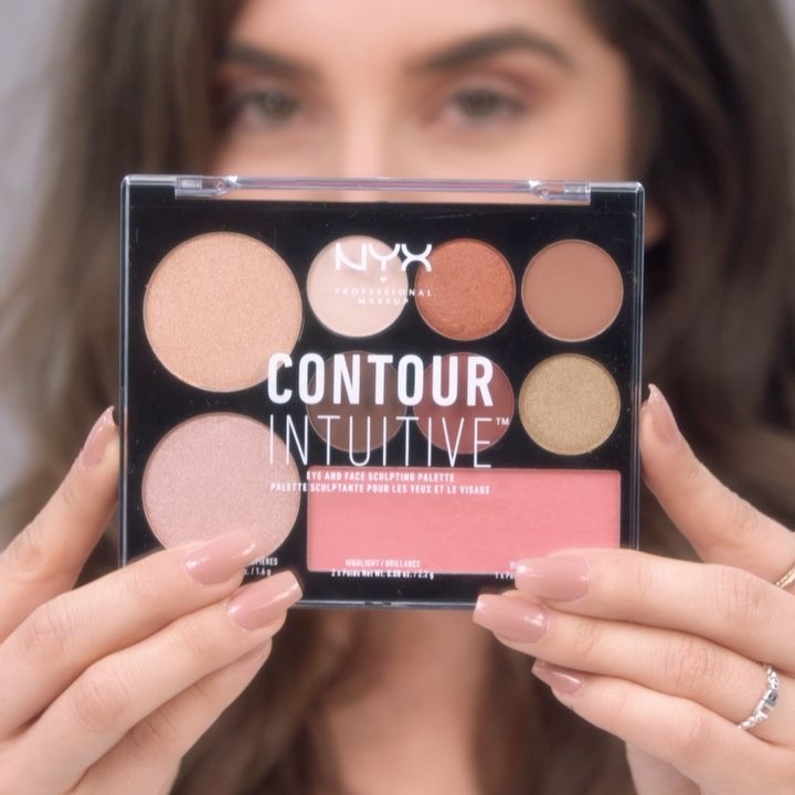 BẢNG PHẤN ĐA NĂNG (MÀU MẮT + MÁ HỒNG + TẠO KHỐI + BẮT SÁNG) NYX CONTOUR INTUTIVE