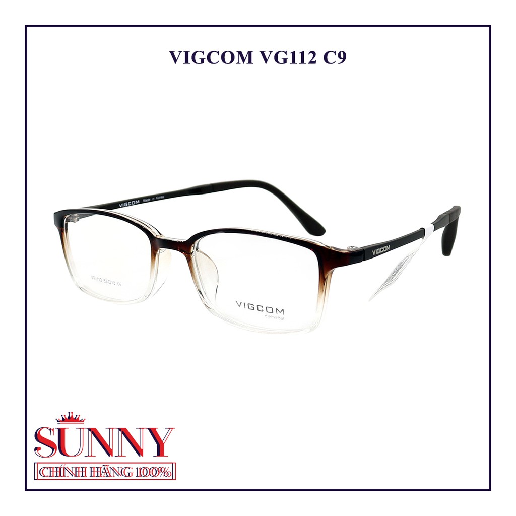 Gọng kính thời trang Vigcom VG112 chính hãng, thiết kế dễ đeo bảo vệ mắt