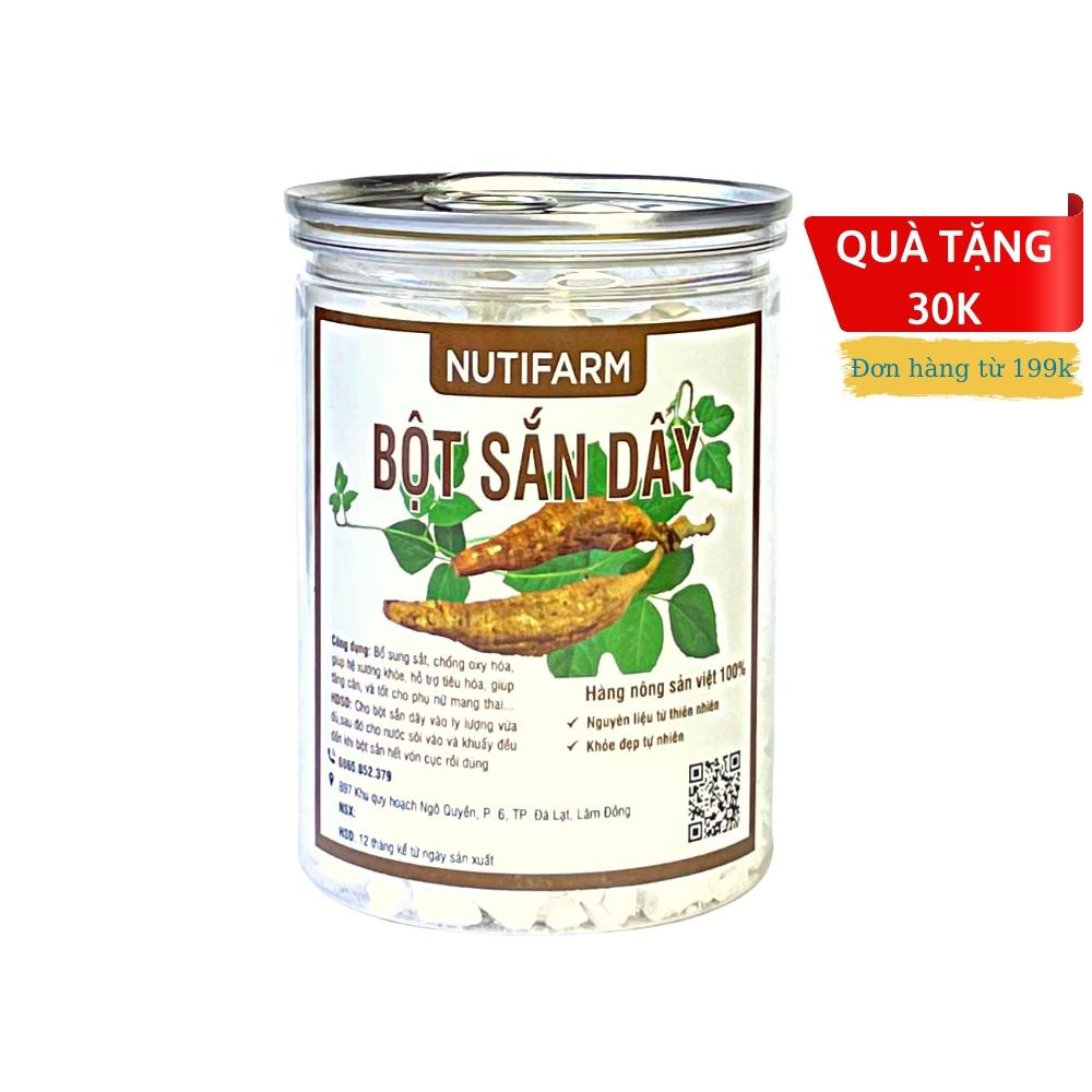 Bột sắn dây nguyên chất 450gr loại đặc biệt không pha bột mì NutiFarm đặc sản đà lạt