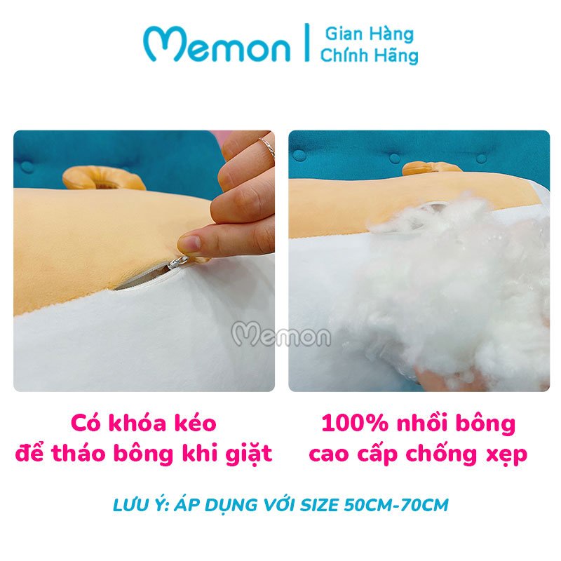 [Mã LIFEMALL2505 giảm 10% đơn 250K] Gấu Bông Corgi Tròn Cao Cấp Memon