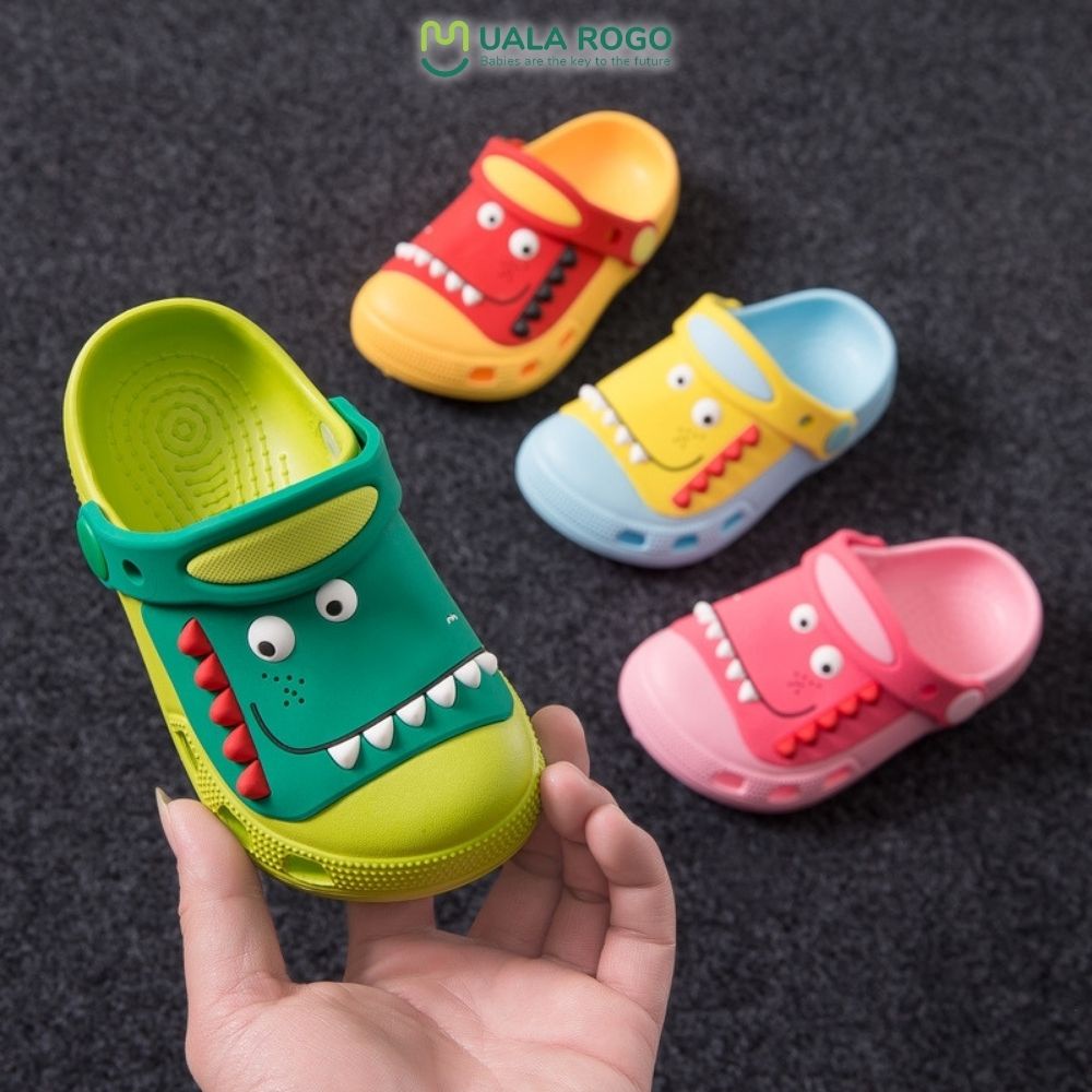 Dép sục cho bé Crocs quai hậu sandal siêu nhẹ chống trơn trượt thoáng chân mũi bọc chống va chạm