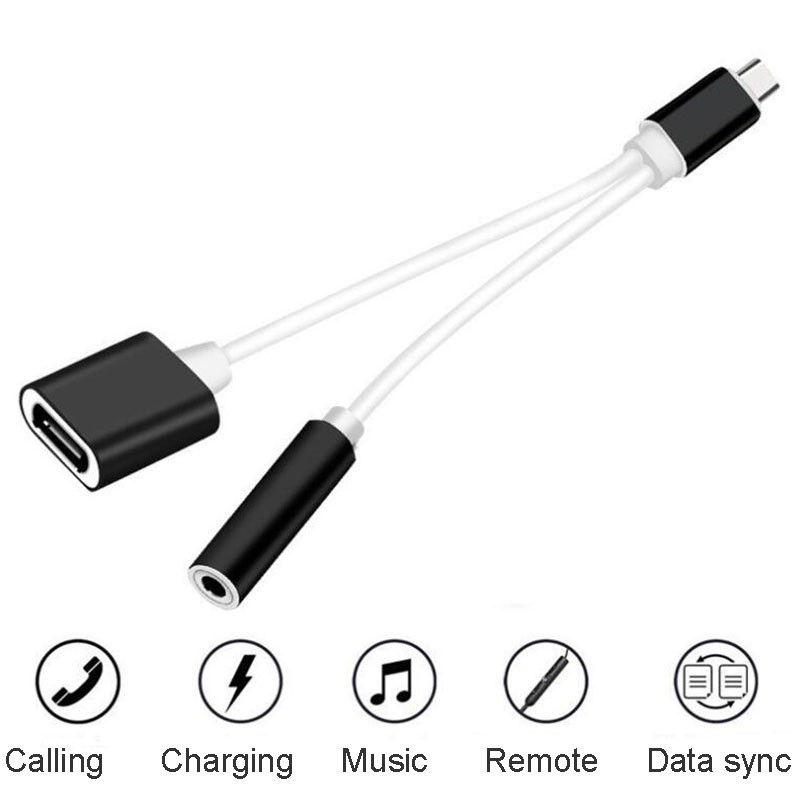 Cáp chuyển Type C ra cổng 3.5mm - Cable Type C to Type C + 3.5mm