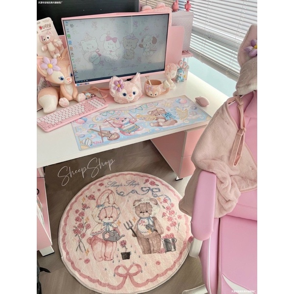 Thảm tròn decor phòng IGUN BEDDING mẫu hoạt hình siêu hot