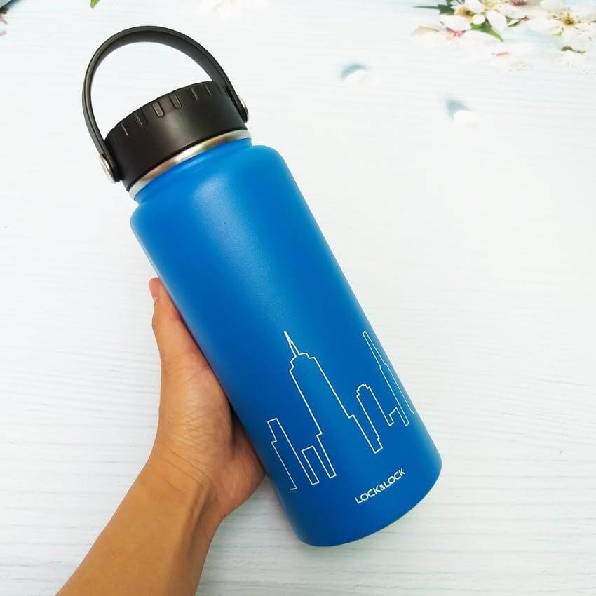 Bình Giữ Nhiệt Lock&amp;Lock Riga Tumbler LHC4160 (897ml)- Nắp 3 lớp - giữ nhiệt vượt trội - Hàng chính hãng