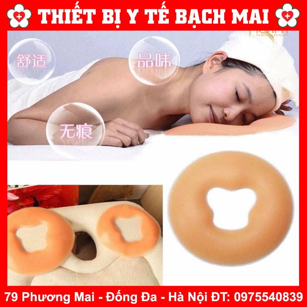 Gối Úp Mặt Silicon Dùng Trong Spa, Massage [Hàng Đẹp]