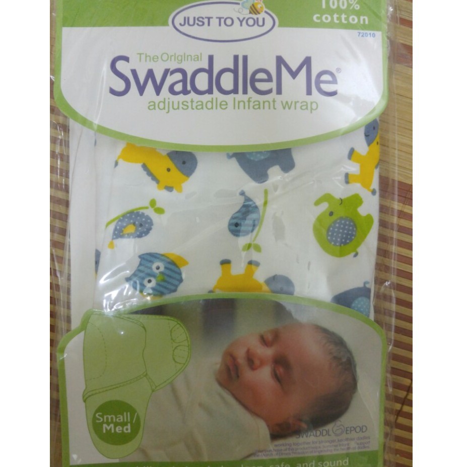 Ủ kén cotton Swaddle- Giúp bé ngủ sâu giấc chống giật mình