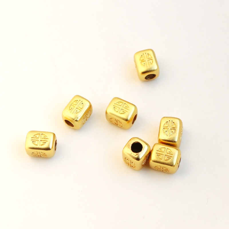 Đĩa Nhám Màu Vàng Đồng 18K Hình Chữ Nhật Khoét Lỗ Ba Chiều