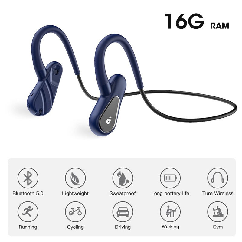 【12.12 Limited Time Discount】Tai Nghe Bluetooth Thể Thao Không Dây 16g Thẻ