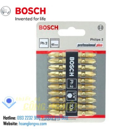 Đầu vặn vít ngắn Bosch (PH2-65mm)