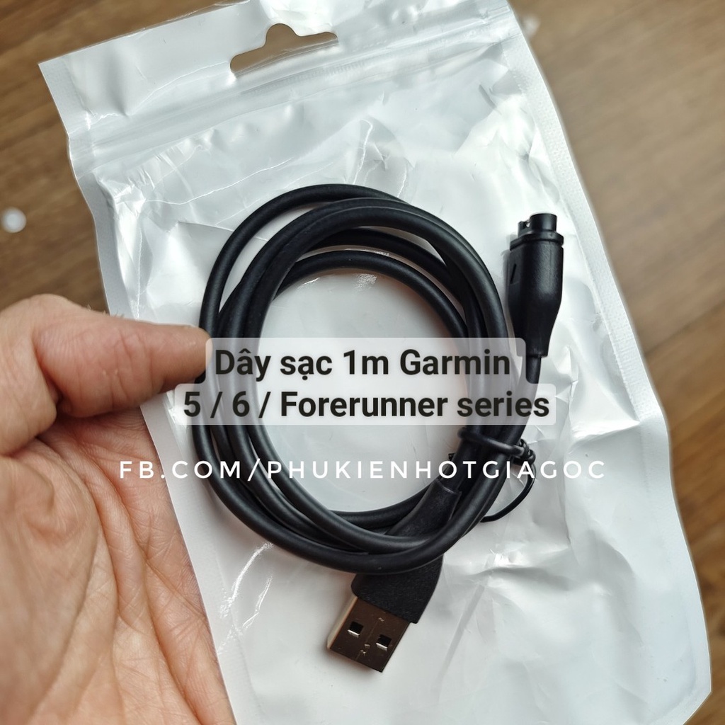 Dây sạc 1m đồng hồ Garmin Fenix 7 / 6 / 6S / 6X / 5 / 5S / 5X / Forerunner 945 935 / 245 / 45 / Vivoactive 3 / Venu