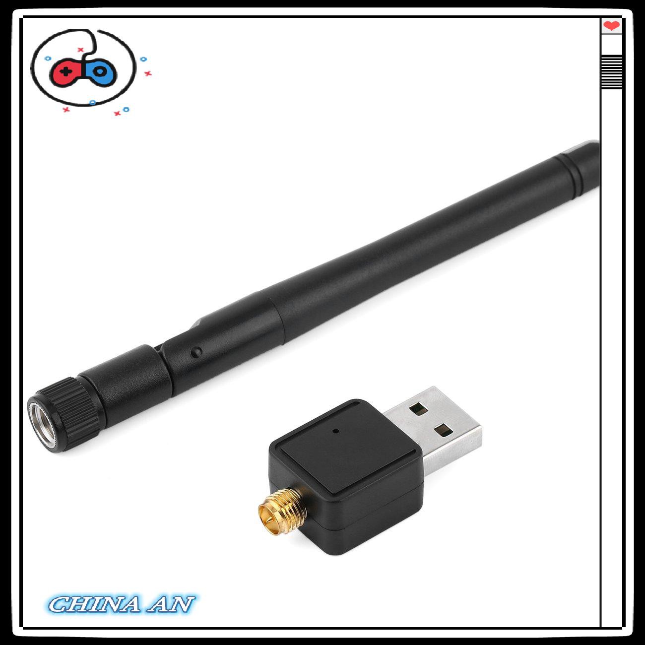 ⚡Hot sản phẩm/Mini USB Wireless WiFi Adapter 802.11n/g/b 150Mbps Network LAN Card w/Antenna