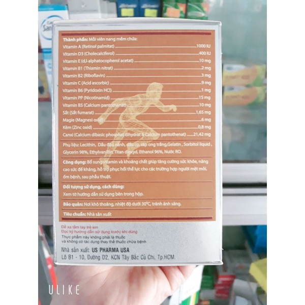 Multivitamin và khoáng chất Cadinutrivit