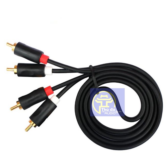 Cáp AV hoa sen 2 đầu RCA DIPO dài 1 mét