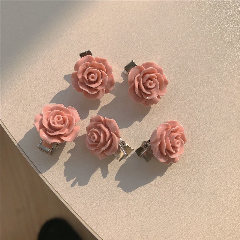 Set 5 kẹp tóc nơ TENDER AFTERNOONS thiết kế thời trang phong cách Hàn Quốc