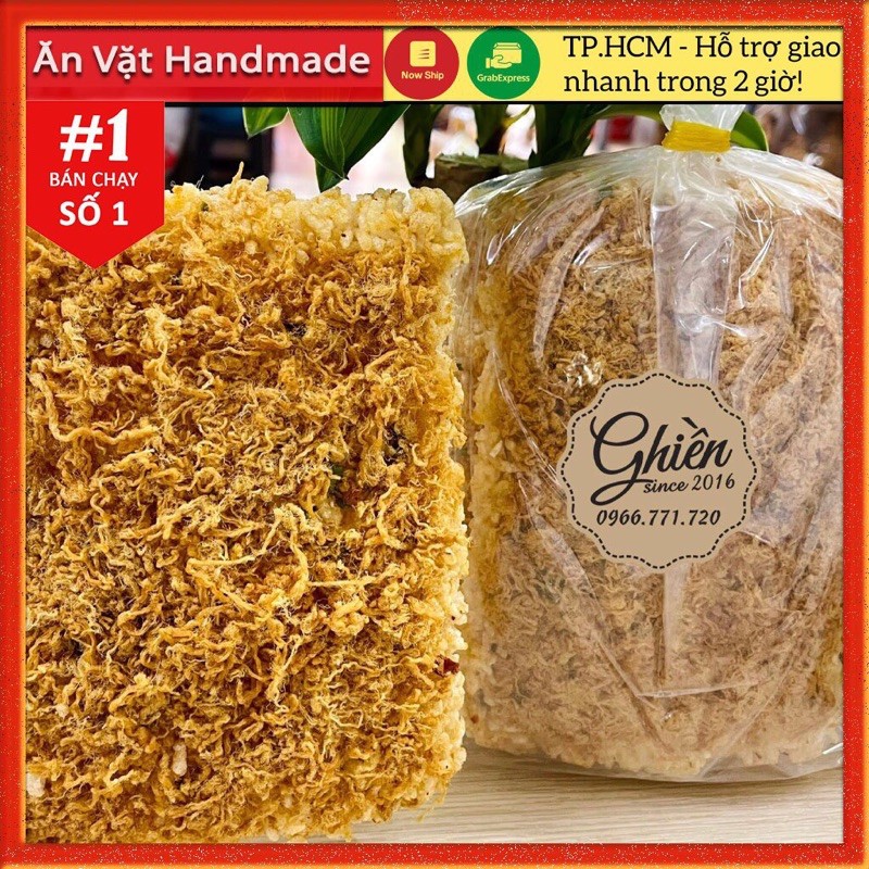 250Gram Cơm cháy chà bông thượng hạng, Đồ ăn vặt Sài Gòn
