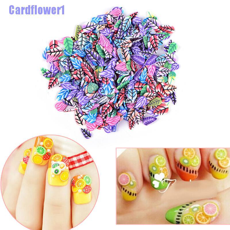 [Hàng mới về] Set 250 sticker đất sét polymer trang trí móng xinh xắn