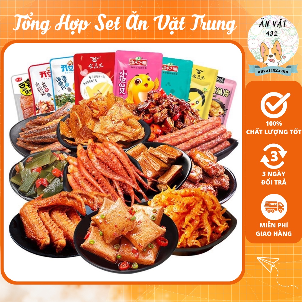 Tổng Hợp Set Ăn Vặt Trung Ngon Hot - Ăn Vặt 492