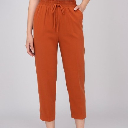 Quần dài nữ, ống đứng, cạp chun, thanh lịch, thiết kế cao cấp TK FASHION QK298
